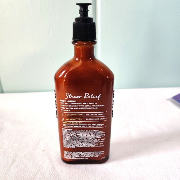 Bath‎ & Body Works Aromatherapy 1990 STRESS RELIEF Eucalyptus Spearmint Lotion - Picture 3 of 5